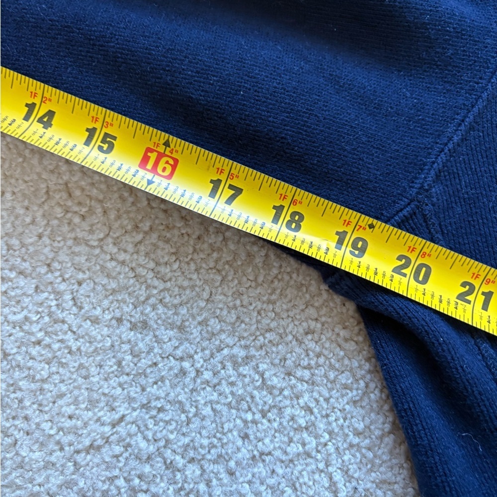 Vintage 90s Navy Blue Polo Ralph Lauren Full Zip Sweater XL Red Pony - Picture 7 of 7